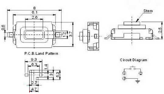 IT-1181A W=0.6mm (6x3x2.5)