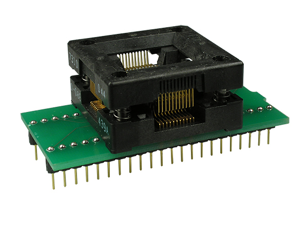 DIP44-PQFP44 ZIF 13.2X13.2 MM, адаптер для программирования микросхем