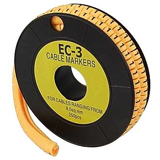 Маркер на кабель EC-3-1 (ECM-3) (250шт)