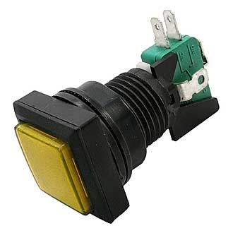 Кнопка GMSI-5B-S no(nc)+nc(no) yellow