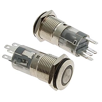 Кнопка антивандальная LAS2-GQF-11ZE/B on-on