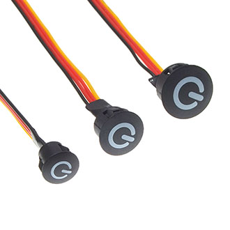 Кнопка сенсорная BTS 7-12V BLACK ф13 Dimming