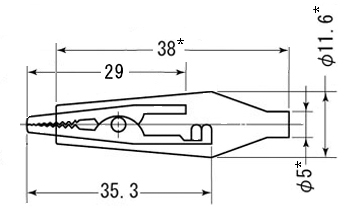 8-0026 red зажим электрический "КРОКОДИЛ"