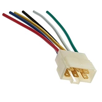 Соединитель автом. 6p male plug 10CM