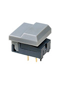 MP86B0GH-G, миниатюрная кнопка без фиксации серая 24В 12mА