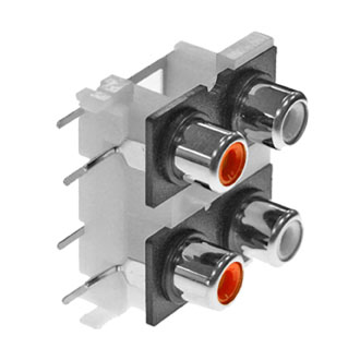 Разъем RCA-409   гн на плату (RS-409)