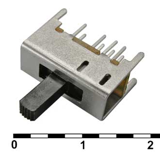 Переключатель движковый SS  2P3T