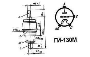 Генераторная лампа ГИ-130М