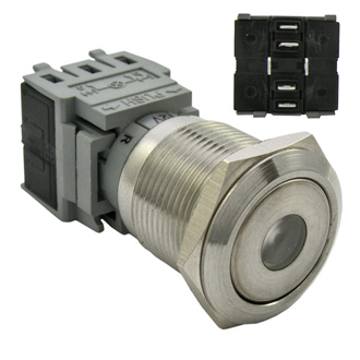 Кнопка антивандальная LAS1-BGQ-11ZD/Y on-off+off-on