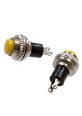 DS-314, Кнопка, 2 конт., OFF- (ON), без фикс., 250В/0,50А, желтый