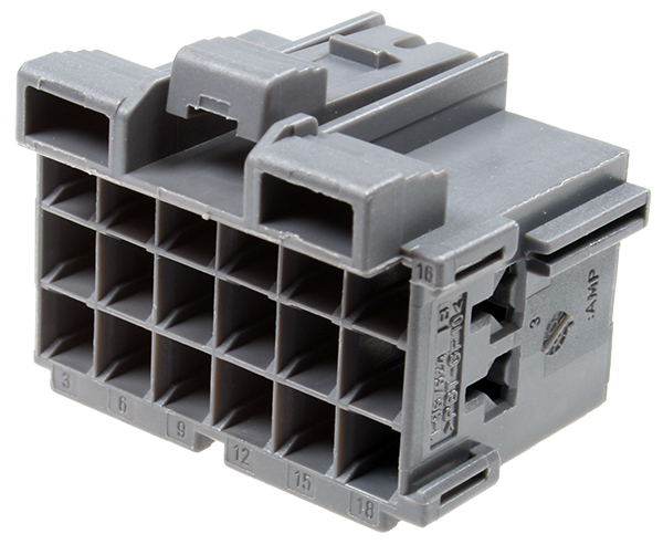 1-967624-1, корпус розетки 3х6 Timer АПС-4 ВАЗ(кор=1000шт)
