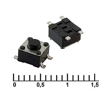 Кнопка тактовая IT-1109S (4.5x4.5x3.8)