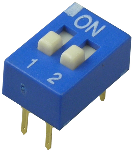 DS-02BBU-G, DIP переключатель 2 поз. (аналог SWD 1-2 ВДМ 1-2)