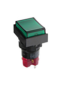 D16LMT1-1ABKG, кнопка без фиксации с LED подсветкой 250В/5А