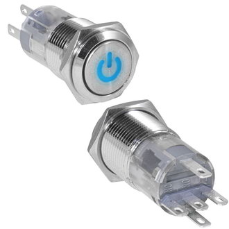 Кнопка антивандальная LAS2GQF-11ZDT/B/N on-on