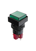D16LAS1-1ABKG, кнопка с фиксацией и LED подсветкой 250В/5А