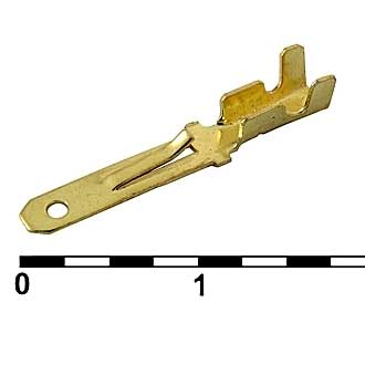 Клемма ножевая неизолированная DJ611-2.8A.B