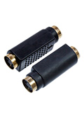 2-320G, переходник MINI DIN 4 pin(S-VHS)гнездо - MINI DIN 4 pin(S-VHS)гнездо пластик