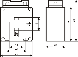 Трансформатор тока MSQ-30  400A 50Hz