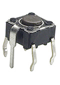 0643GHIM-130G-G, кнопка такт. 6х6 с заземл. h=4.3мм (аналог TS-A1PG-130 SWT2)