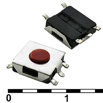 Кнопка тактовая KAN0647-0311B 6.1x6.6x2.5 mm
