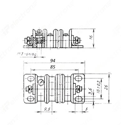 Плата соединительная ПС16-16