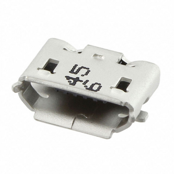 47346-0001, разъем Micro USB розетки 5 конт. .65мм SMD угловой