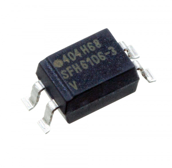 SFH6106-3T, Optocoupler DC-IN 1-CH Transistor DC-OUT 4-Pin PDIP SMD T/R