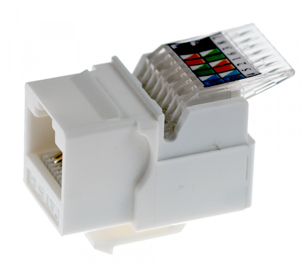 03-1012, гнездо вставка RJ-45 (keystone jack) cat5e тип-2