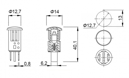 MDX-14 red  220V