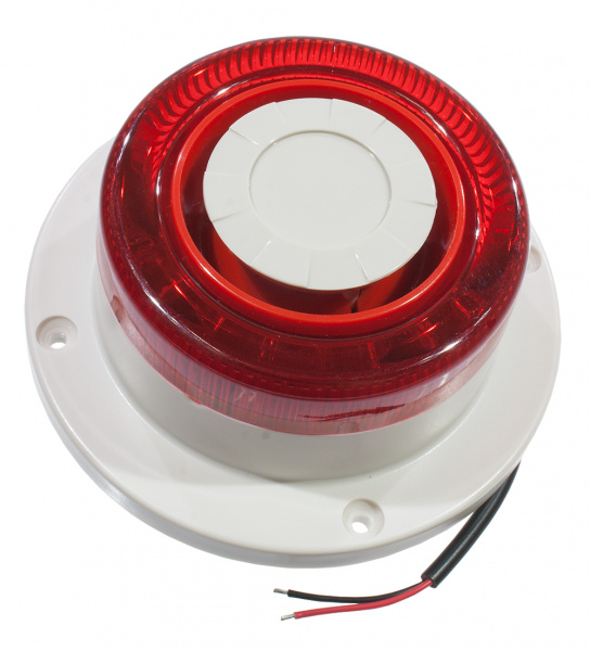SAS-88-12V, сирена 6-14V 0.25A свет+звук 122dB (аналог SAS-87-12V)
