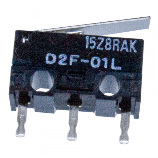 D2F-01L, микропереключатель с лапкой 0,1А/30В dc