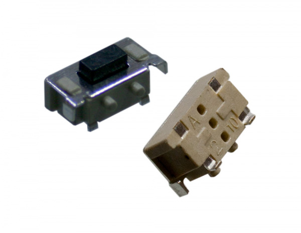 IT-1188E-160G-G, кнопка тактовая 7х3.5 SMD угл.h=3.5мм