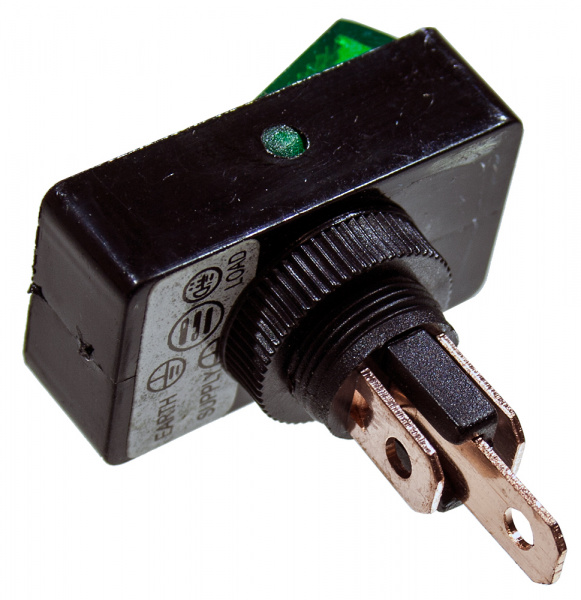 ASW-11D/G, Переключатель, зеленый, 12В