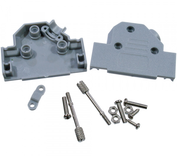 DP-25CR, корпус для D-SUB 25pin 45гр (аналог L-KLS1-DBX-25-G)