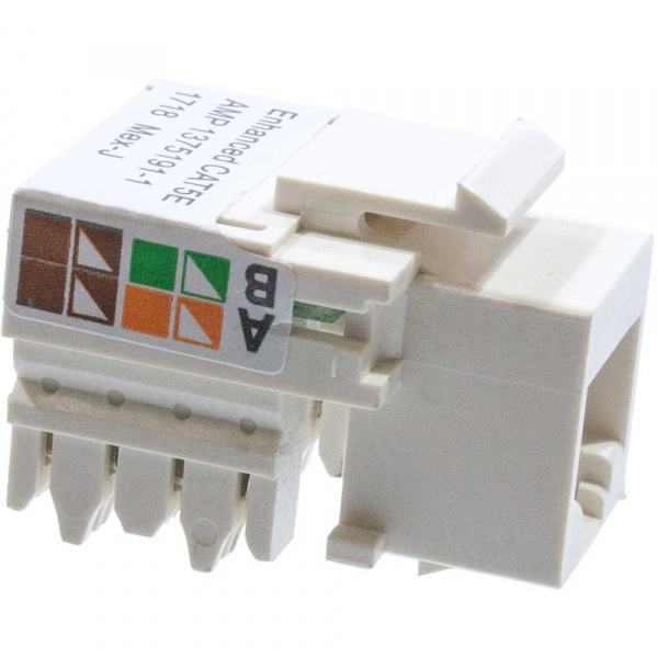 8-1375191-1, Keystone гнездо 8P8C RJ45 cat5e