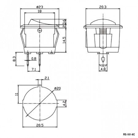 RS-101-9C  ON-OFF