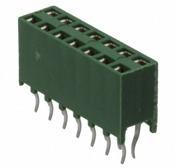 215309-7, 2X7P HV100 REC CON. TE, 8.5MM