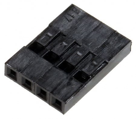 Dupont 4pin, корпус разъема 2.54мм 4 контакта Dupont 4pin, корпус разъема 2.54мм 4 контакта