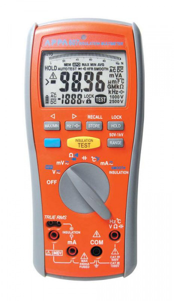 Измеритель сопротивления изоляции appa 607