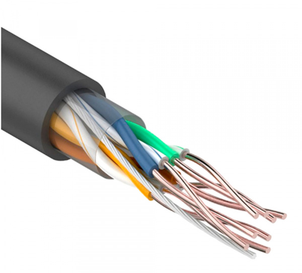 UTP4-ST(PR), LAN кабель витая пара Cat.5E, 8 пров. многож.24AWG