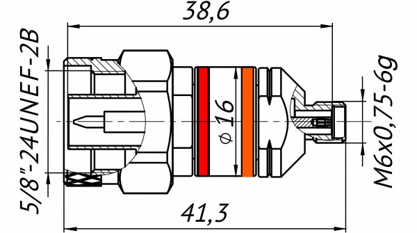 Переход коаксиальный adp1a-nm-ixf