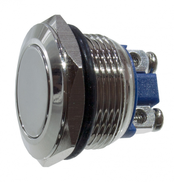L-KLS7-PBS-014D, кнопка металл.OFF-(ON) 250В 2А D=22мм винт. клем.