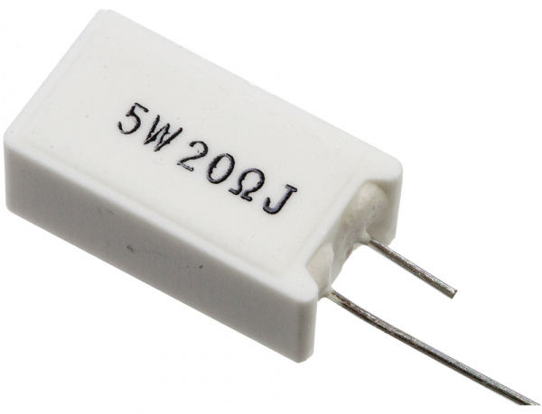 SQM 5W 20 Ohm, резистор 5 Вт 20 Ом