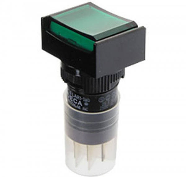 P16LAT2-1ABKG, кнопка с фиксацией 240В 4А, LED подсветка 24В