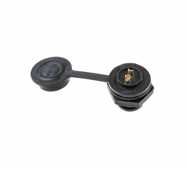 PY07-2ZY, вилка на корпус пластик. IP67 2 контакта 4А 250В