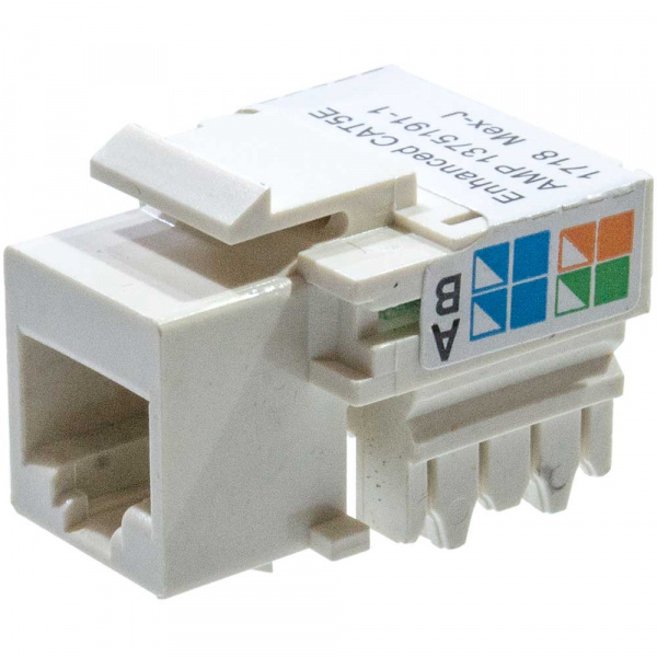 8-1375191-1, Keystone гнездо 8P8C RJ45 cat5e