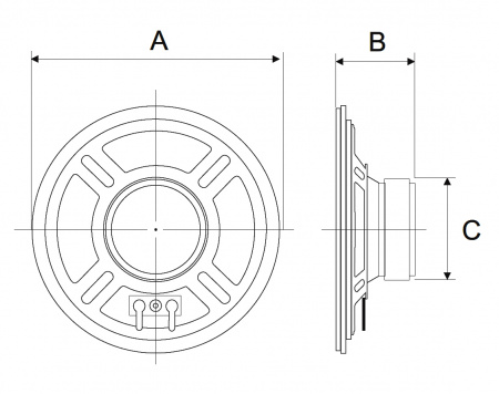 YD103-58P   4W   8ohm