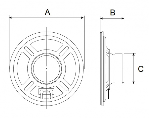 YD103-58P   4W   8ohm