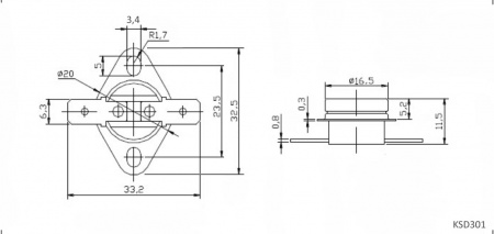 KSD-120 120*C 10A (B-1002)